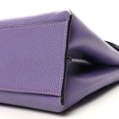 Gucci Cellarius Calfskin Small Bamboo Daily Top Handle Bag Purple 9 of 9