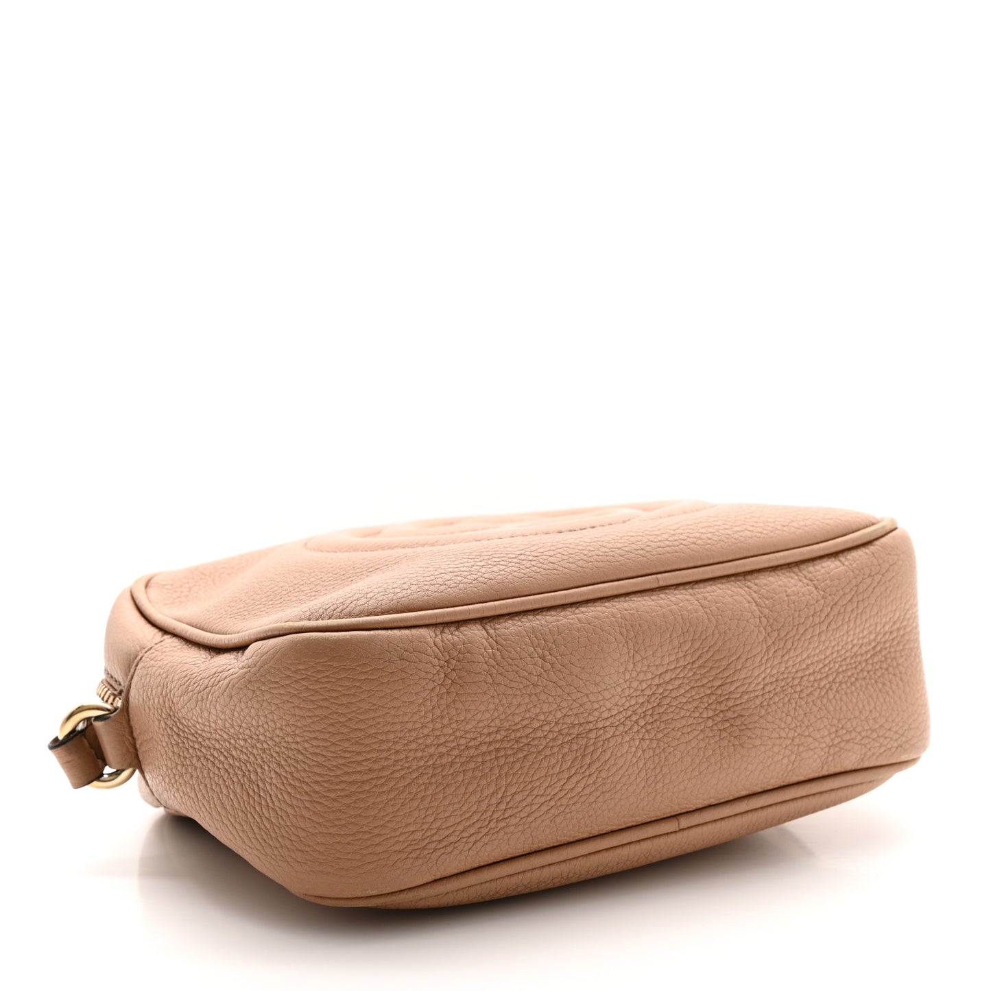 Pebbled Calfskin Small Soho Disco Bag Camelia