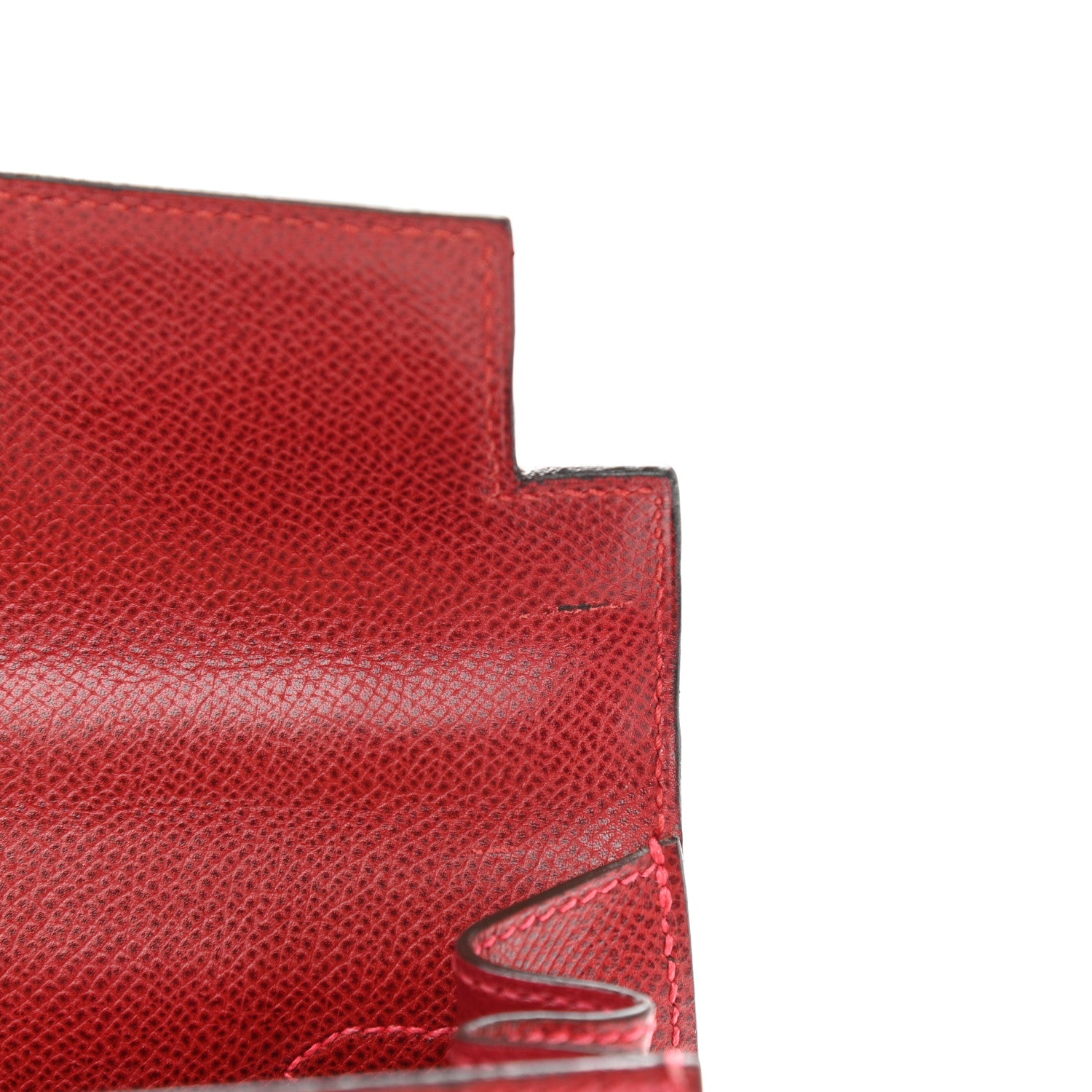 Hermes Epsom Kelly Sellier Guilloche 25 Rouge Vif 11 of 15