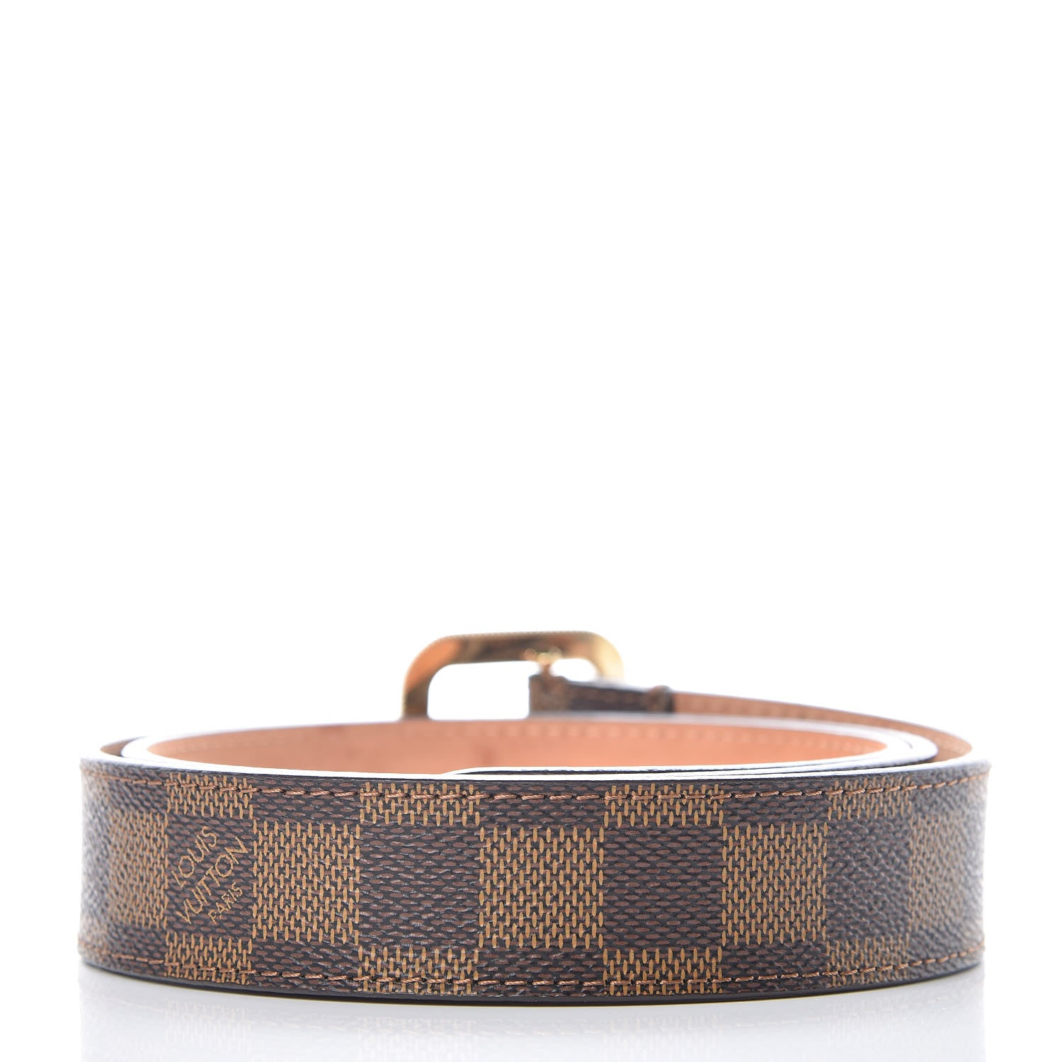 Louis Vuitton Damier Ebene Tresor Belt 85 34 3 of 10