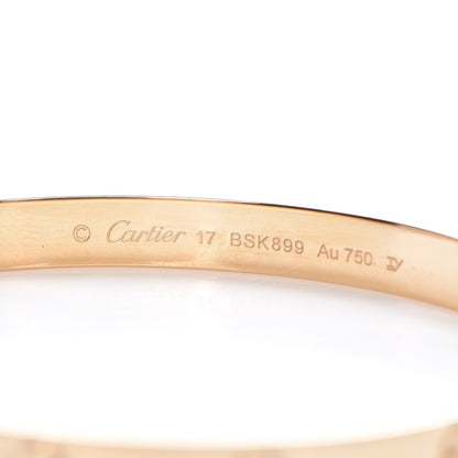 Cartier 18K Yellow Gold LOVE Bracelet 17 6 of 10