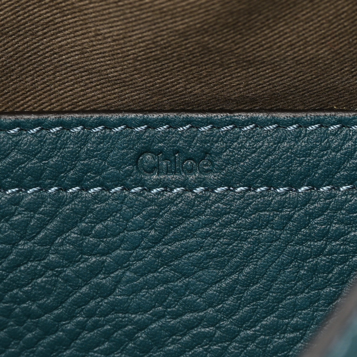 Chloe Grained Calfskin Medium Marcie Saddle Bag Navy Ink 6 of 15