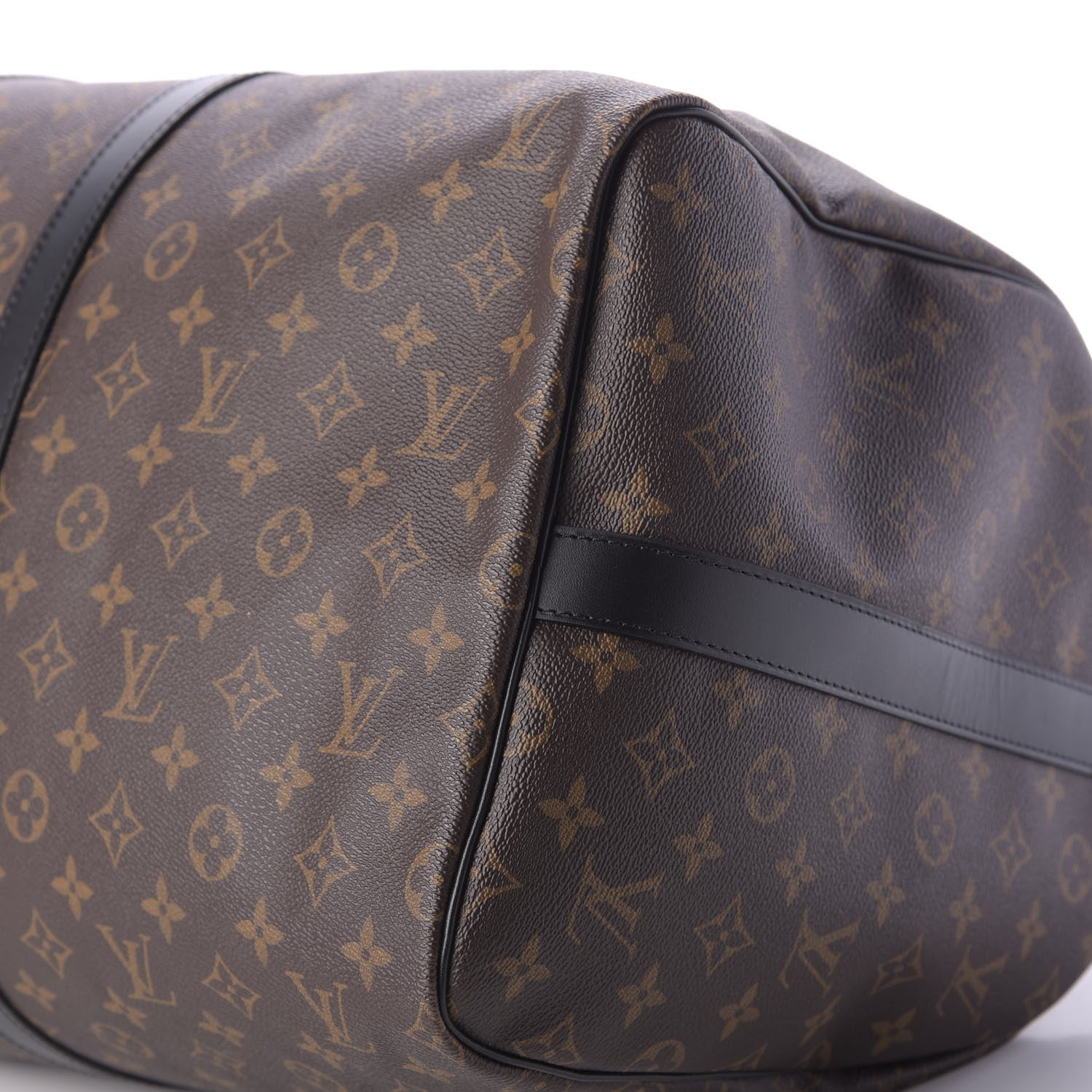 Louis Vuitton Monogram Macassar Keepall Bandouliere 55 6 of 9