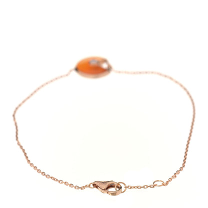 Cartier 18K Yellow Gold Diamond Carnelian Amulette de Cartier Bracelet 3 of 5