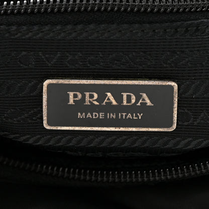 Prada Tessuto Nylon Saffiano Small Vela Messenger Black 6 of 13