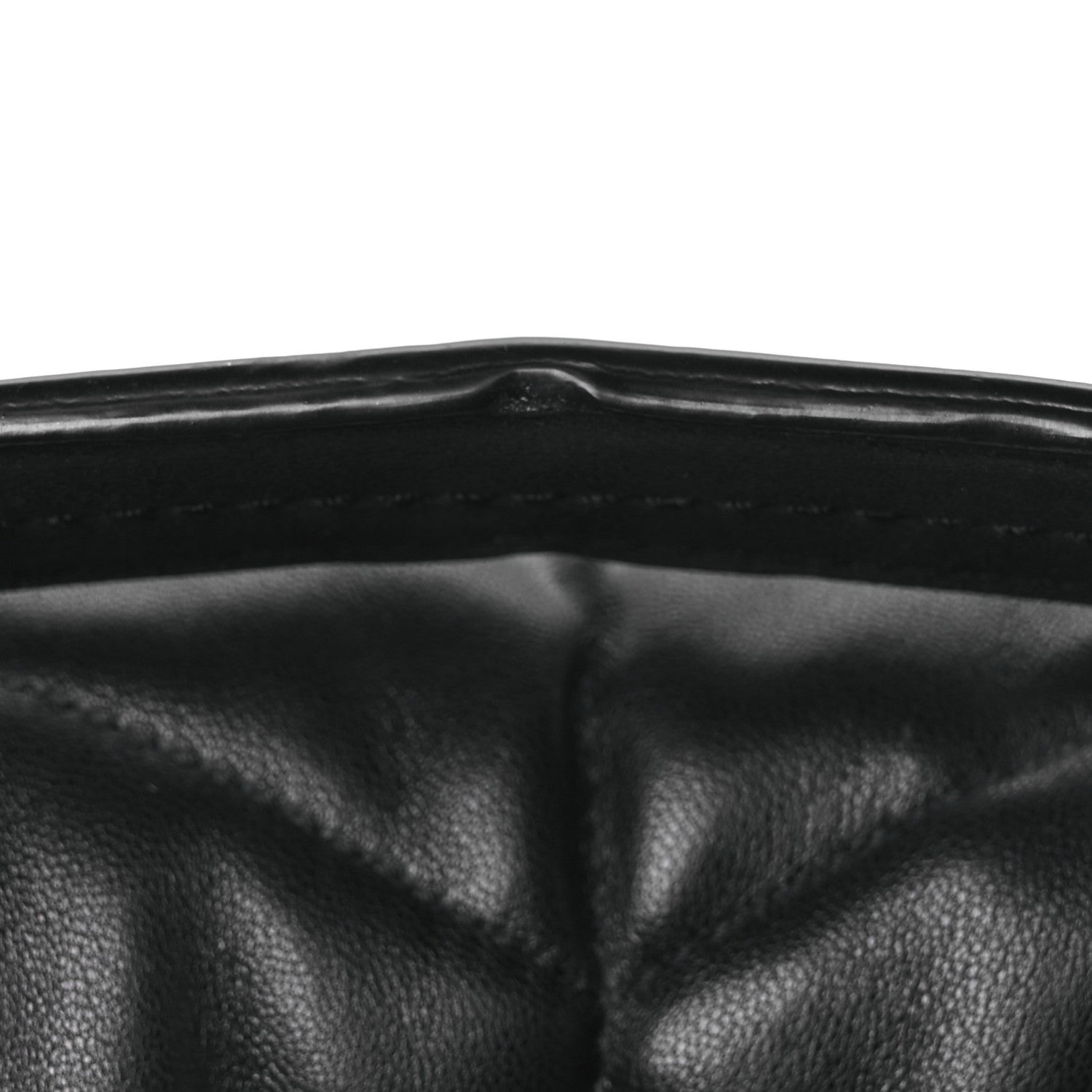 Saint Laurent Lambskin Quilted Medium Loulou Puffer Monogram Chain Satchel Black 12 of 12