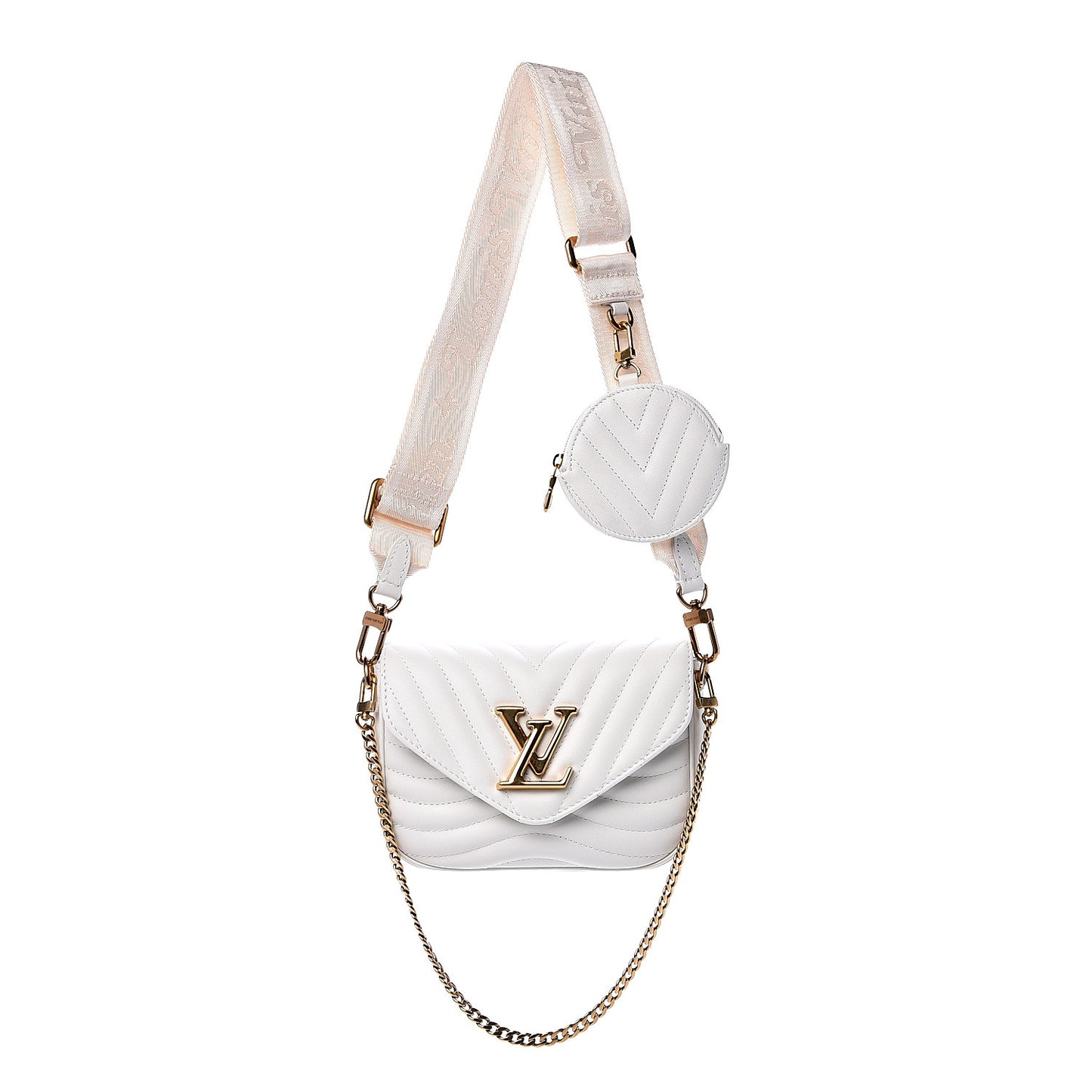 Calfskin New Wave Multi Pochette Snow