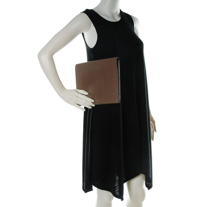 Celine Smooth Lambskin iPad Folio Clutch Taupe 2 of 7