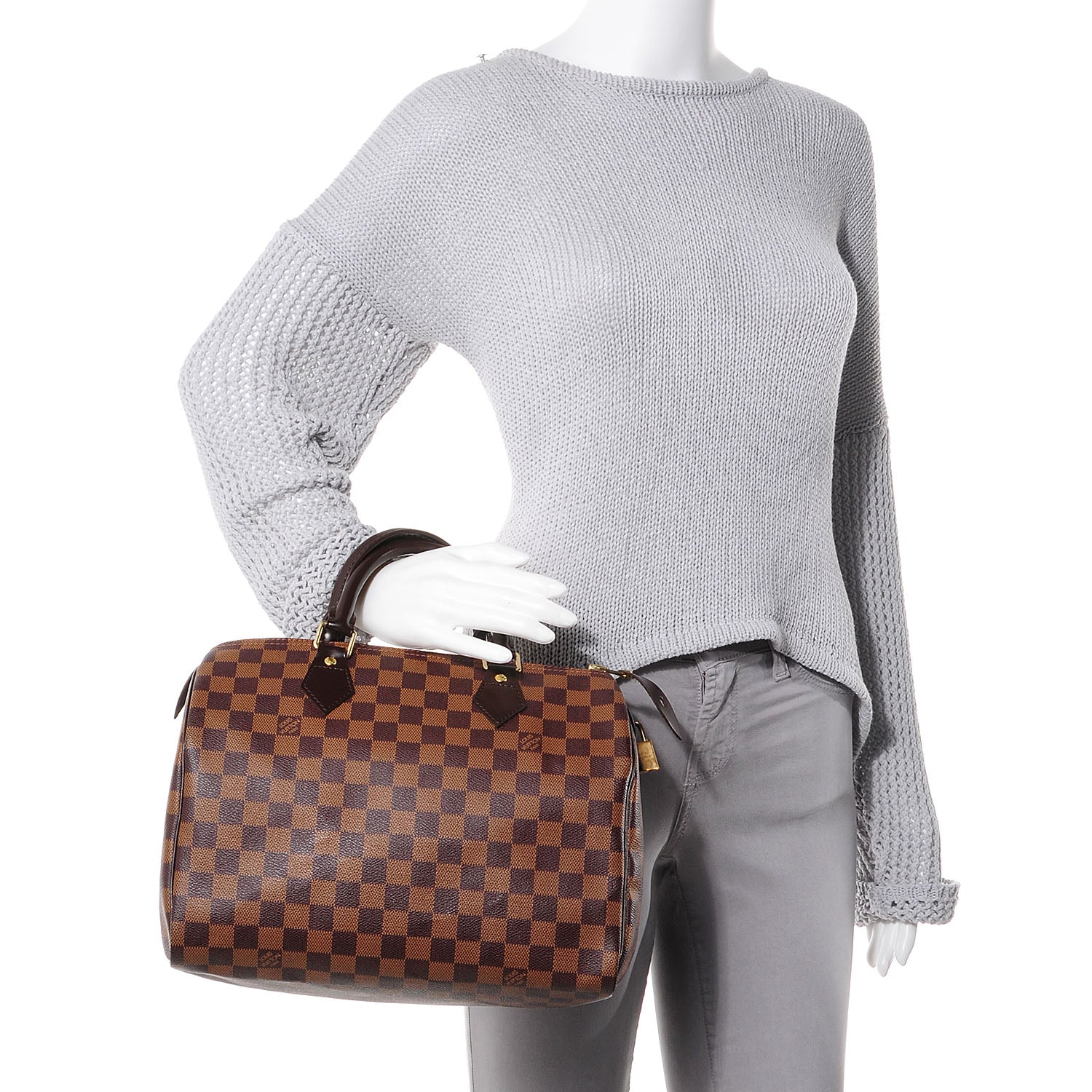 Louis Vuitton Damier Ebene Speedy 30 2 of 7