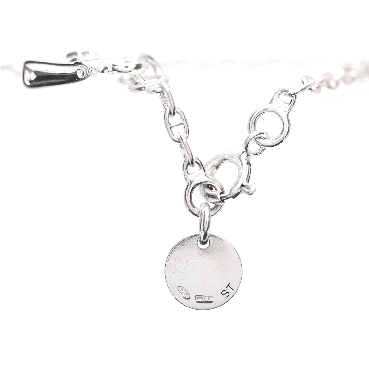 Hermes Sterling Silver Kelly Charm Bracelet ST 4 of 4