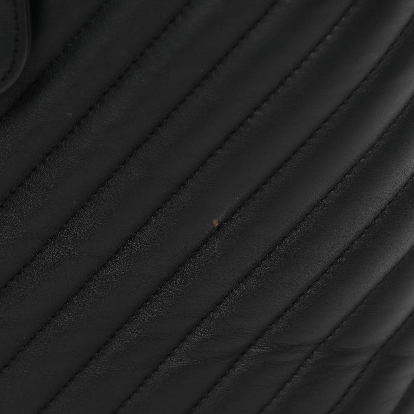 Calfskin Chevron Quilted Large Urban Spirit Backpack Black
