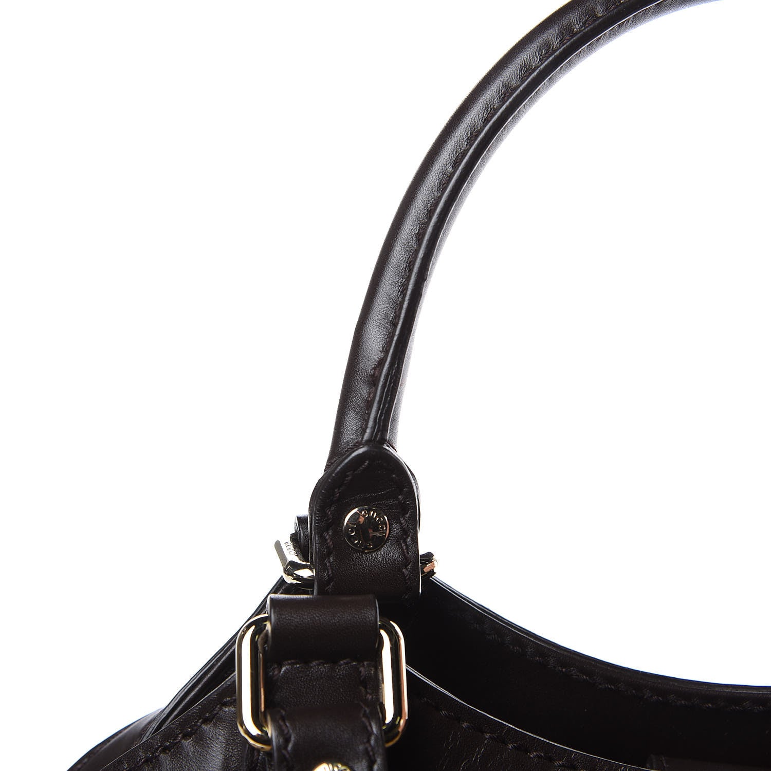 Gucci Monogram Medium Sukey Tote Dark Brown 10 of 11