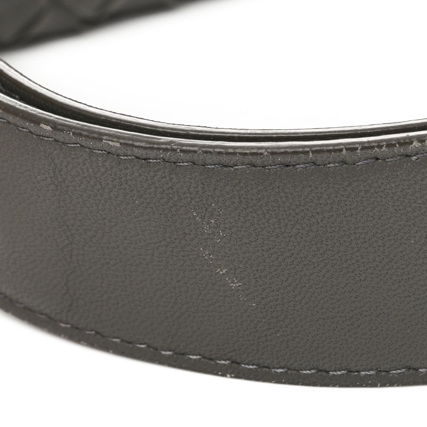 Nappa Intrecciato Shoulder Bag Grey