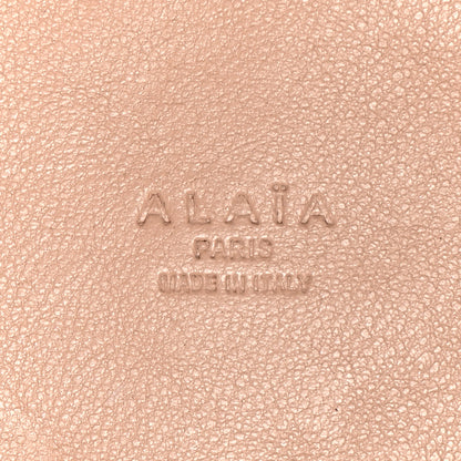 Alaia Calfskin Grommet Tote Black 8 of 9