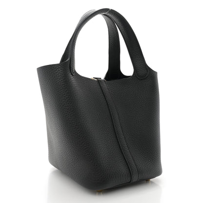 Hermes Taurillon Clemence Picotin Lock 18 PM Black 3 of 11
