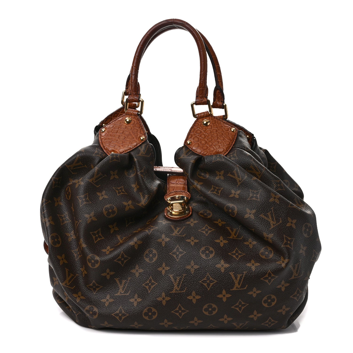 Louis Vuitton LOUIS VUITTON Monogram Alligator Trim Mahina XL 1 of 12