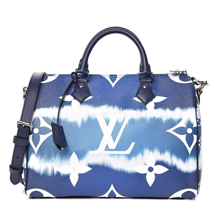 Louis Vuitton Monogram Escale Speedy Bandouliere 30 Blue 1 of 12