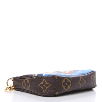Louis Vuitton Monogram 2019 Christmas Animation Mini Venice Pochette Accessories Blue 4 of 8