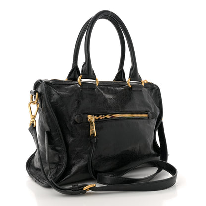 Miu Miu Vitello Shine Zip Tote Black 3 of 11