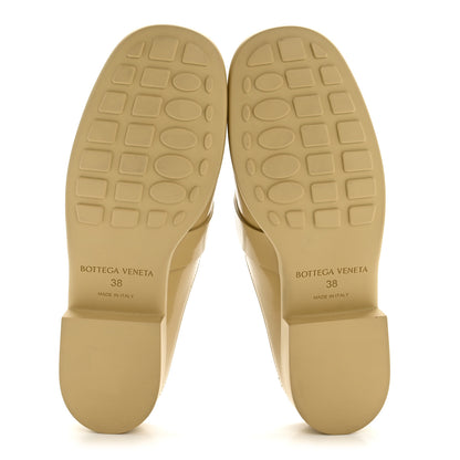 Bottega Veneta Soft Vinyl Calfskin Monsieur Loafers 38 Cane Sugar 6 of 10