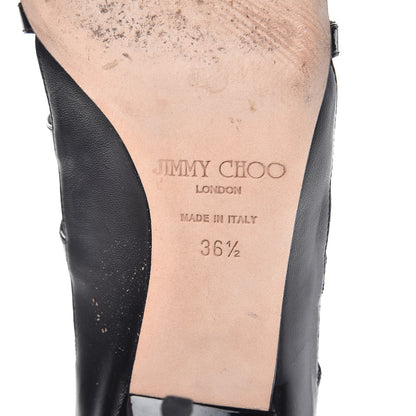 Jimmy Choo Patent Estoria Cage Sandals 36.5 Black 8 of 13