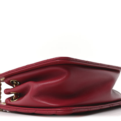 Chanel Calfskin Quilted Small CC Chain Accordion Tote Red 9 of 10