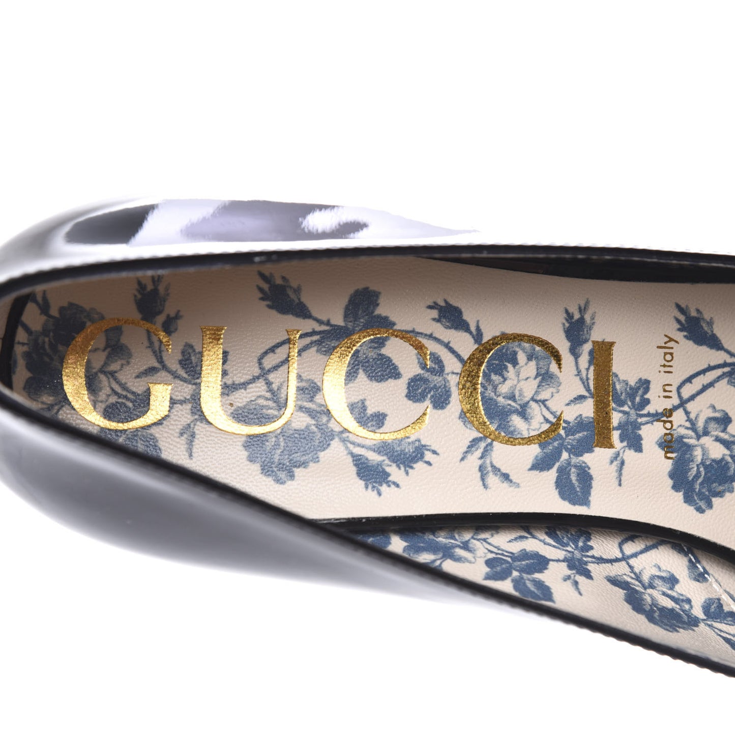 Vernice GG Victoire 55mm Loafer Pumps 41 Black