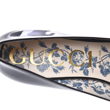 Gucci Vernice GG Victoire 55mm Loafer Pumps 41 Black 7 of 9