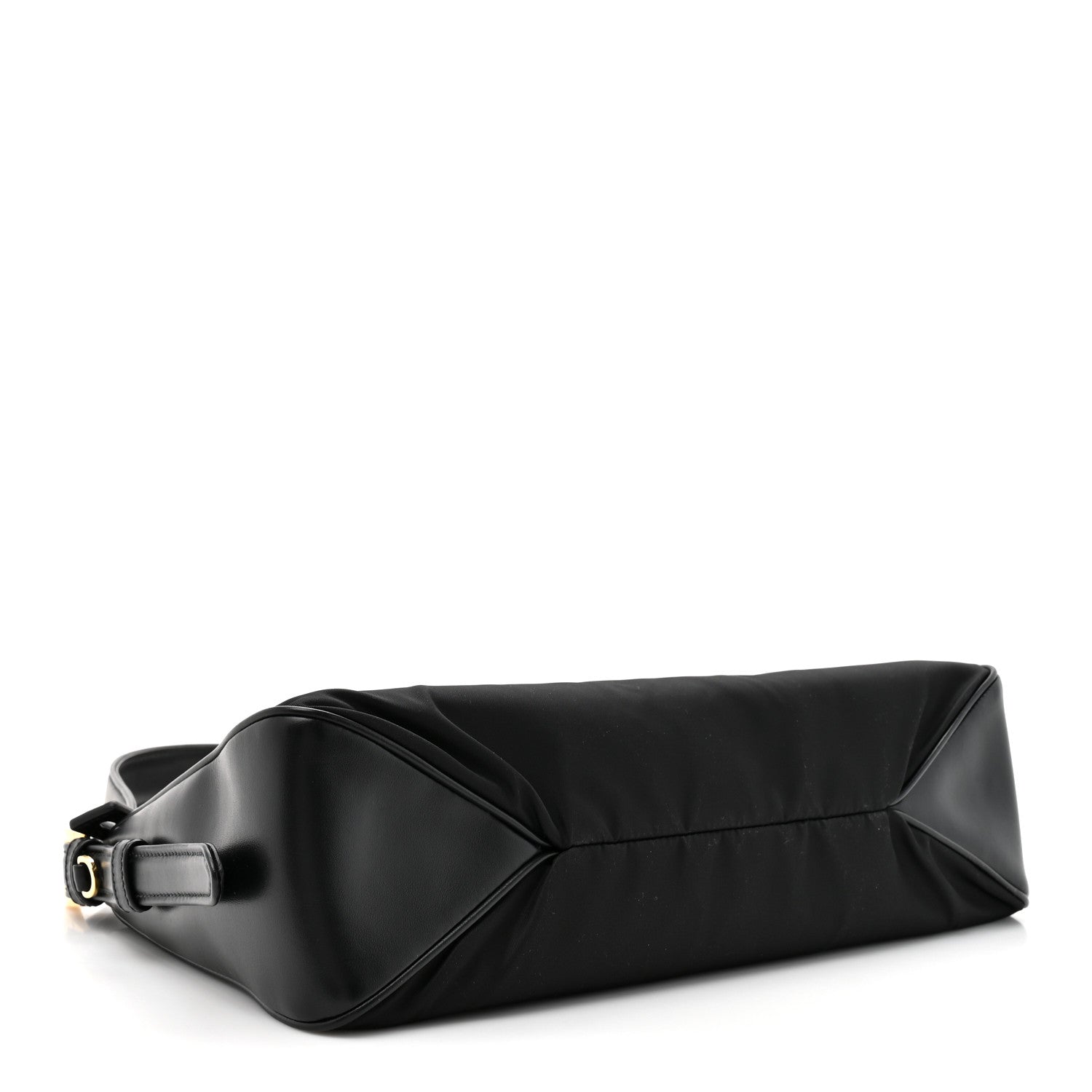 Prada Re-Nylon Vitello Large Aimee Shoulder Bag Black 4 of 9