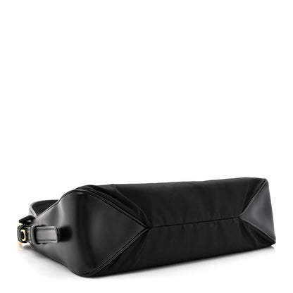 Prada Re-Nylon Vitello Large Aimee Shoulder Bag Black 4 of 9