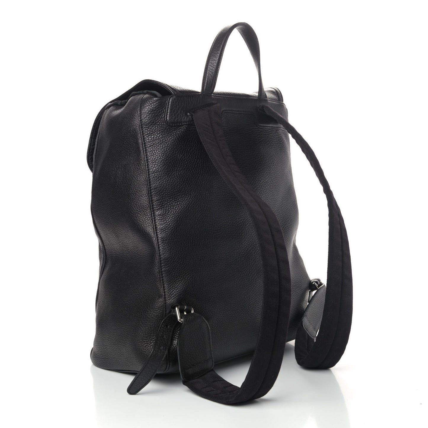 Pebbled Calfskin Soho Backpack Black