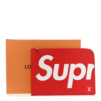 Louis Vuitton X Supreme Epi Pochette Jour GM Red 11 of 11