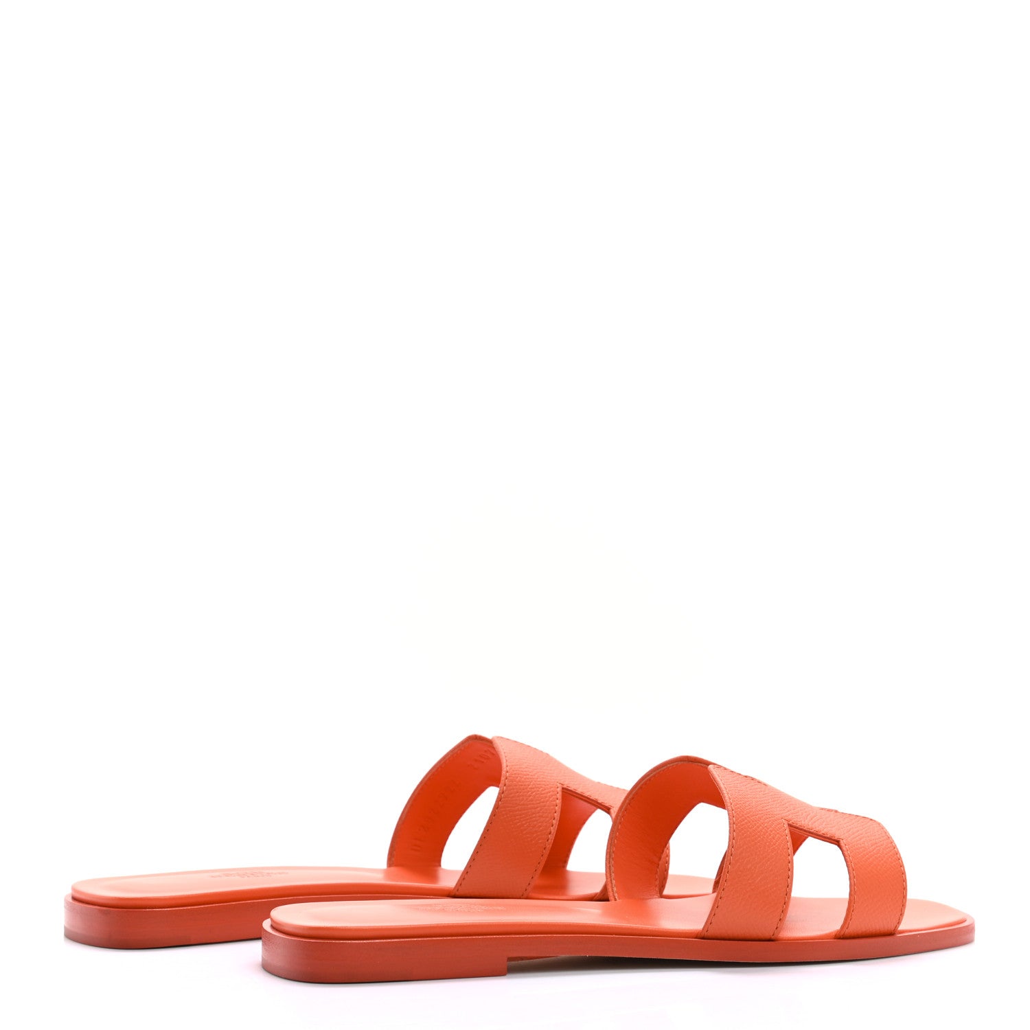 Hermes Epsom Oran Sandals 38.5 Orange Poppy 4 of 8