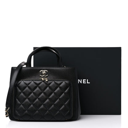Chanel Caviar Quilted Small Business Affinity Shopping Bag Black 10 of 10