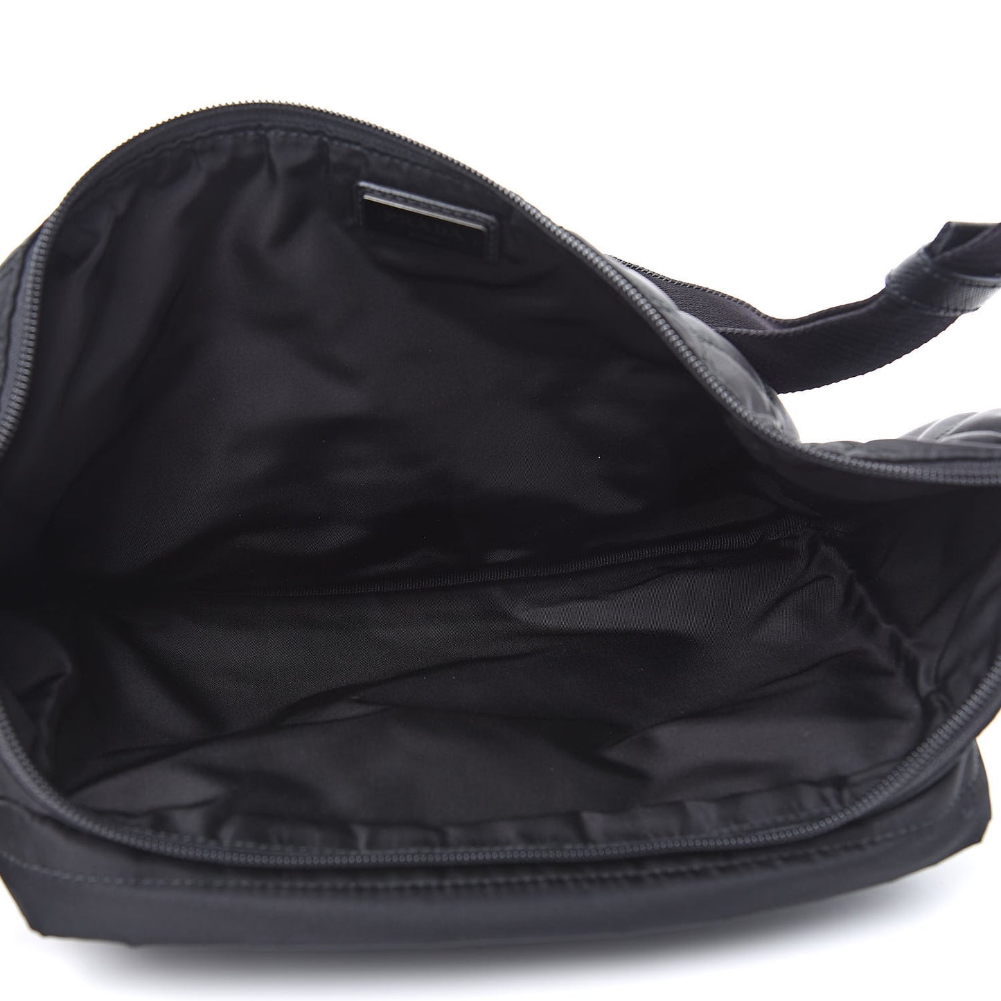 Tessuto Nylon Saffiano Belt Bag Black
