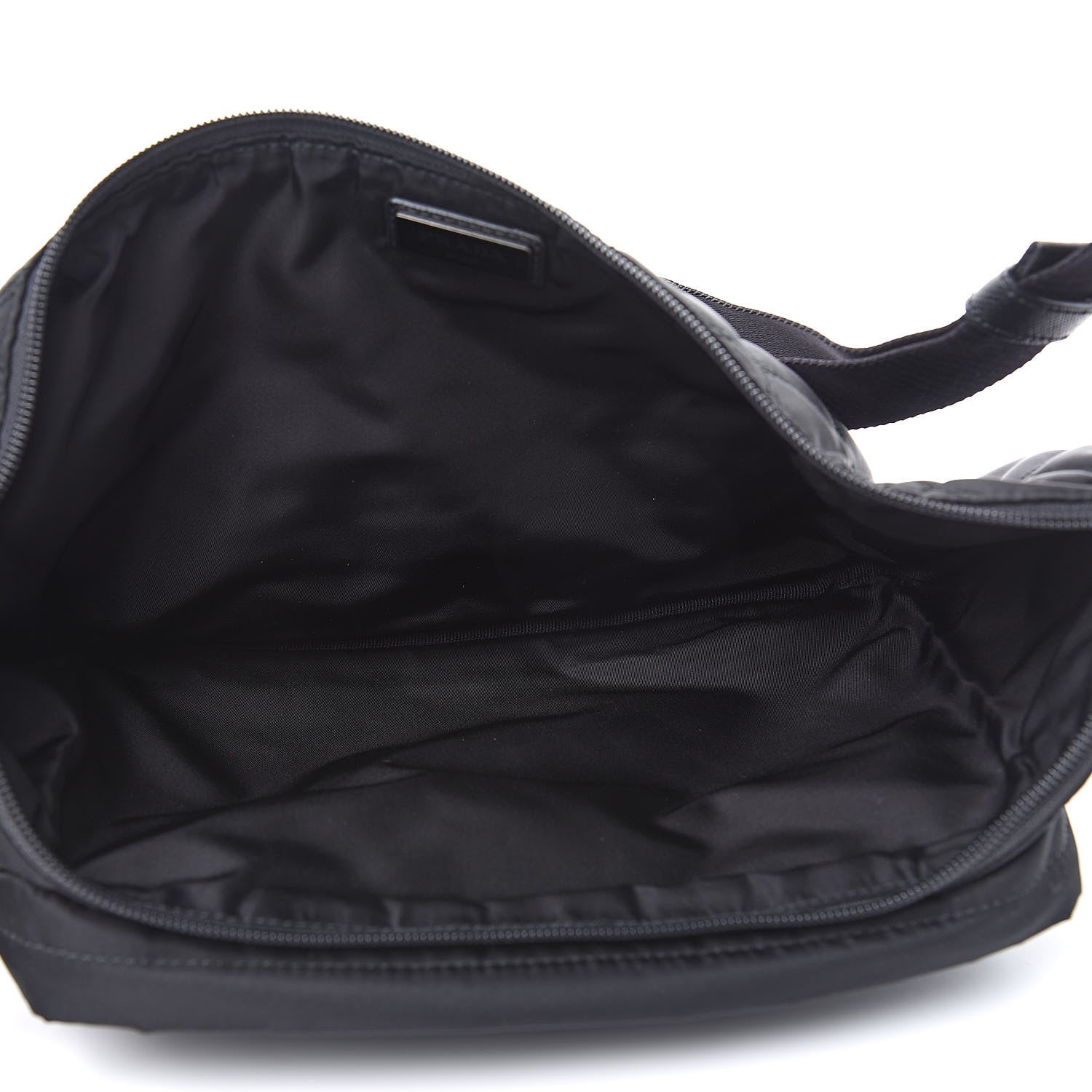 Prada Tessuto Nylon Saffiano Belt Bag Black 5 of 9