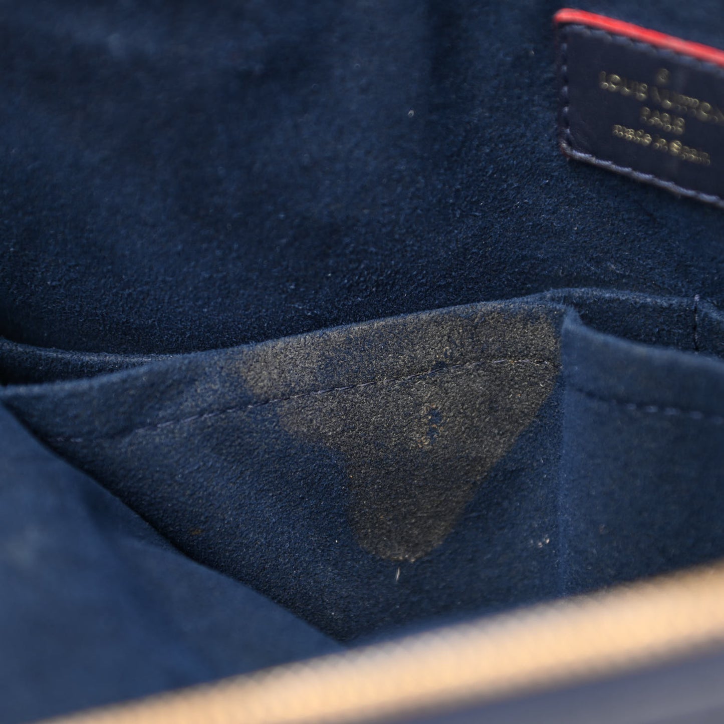 Empreinte V Tote MM Marine Rouge