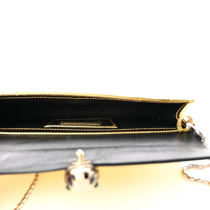Bulgari Metallic Calfskin Serpenti Forever Bag Gold 5 of 9