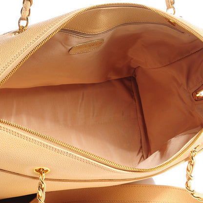 Chanel Caviar Shoulder Bag Beige 5 of 7
