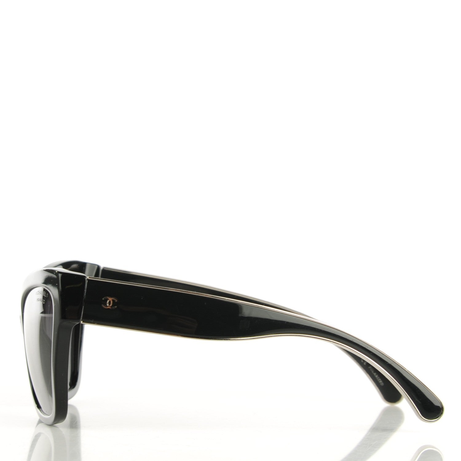 Chanel Acetate CC Cat Eye Sunglasses 5271 Black 3 of 7