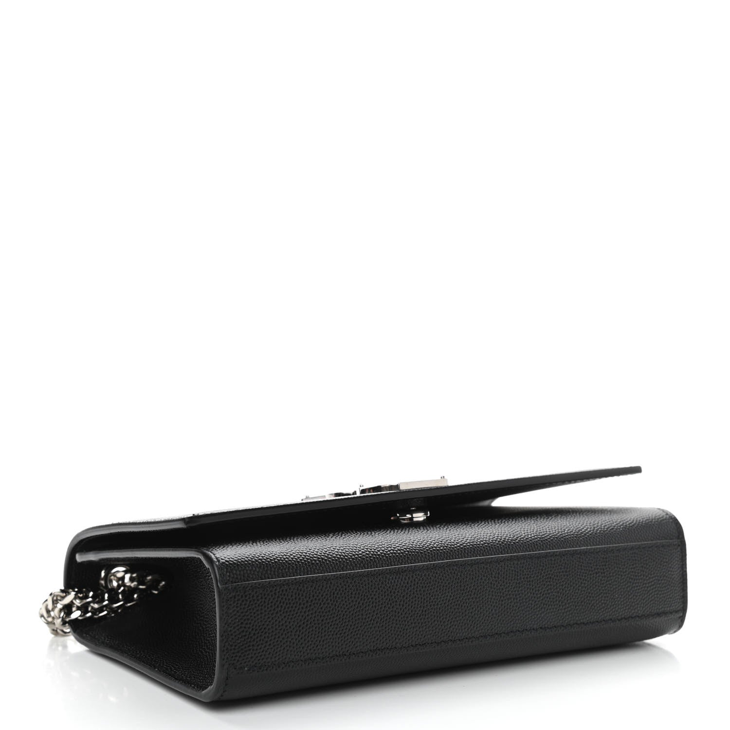 Saint Laurent Grain De Poudre Small Monogram Kate Satchel Black 4 of 10