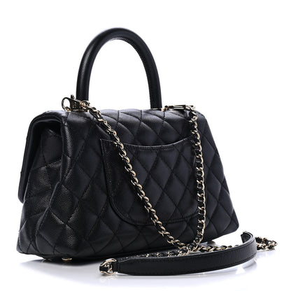 Chanel Caviar Quilted Mini Coco Handle Flap Black 2 of 4