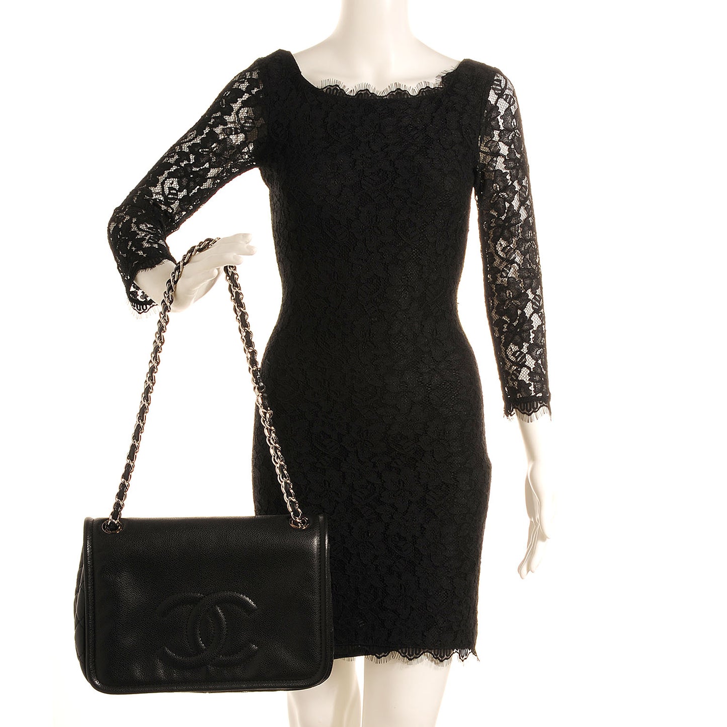 Caviar Timeless CC Flap Black