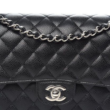 Chanel Caviar Quilted Medium Double Flap Black 8 of 11