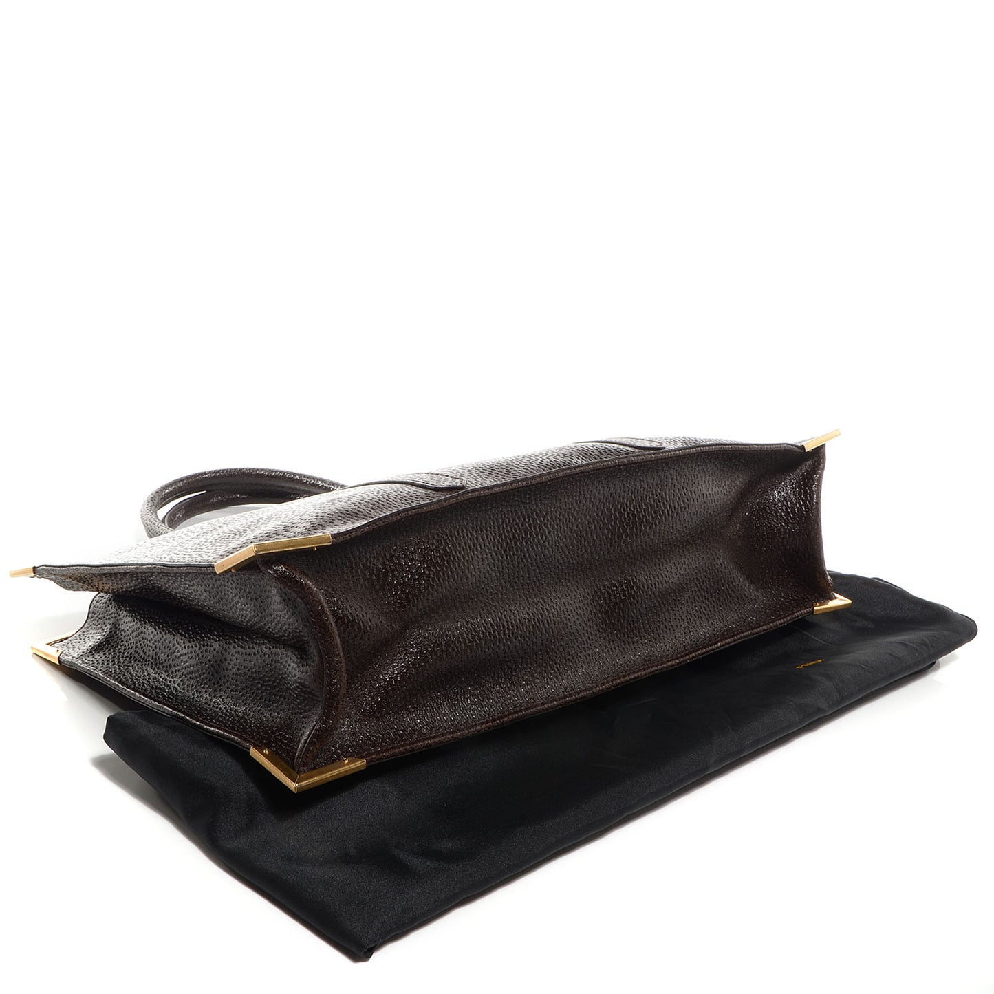 Dimpled Calfskin Classico No. 4 Tote Brown