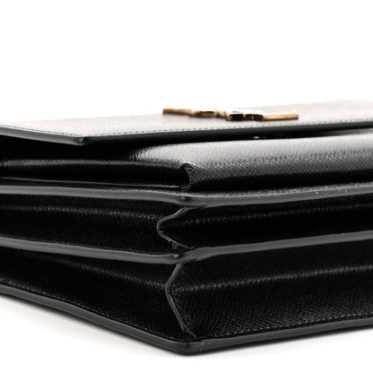 Saint Laurent Coated Bark Calfskin Medium Monogram Sunset Black 9 of 12