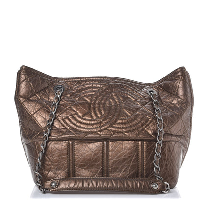 Chanel Metallic Aged Calfskin Small Shopping In Moscow Tote Bronze 1 of 11