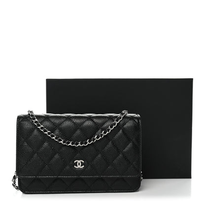 Chanel Caviar Quilted Wallet on Chain WOC Black 12 of 12