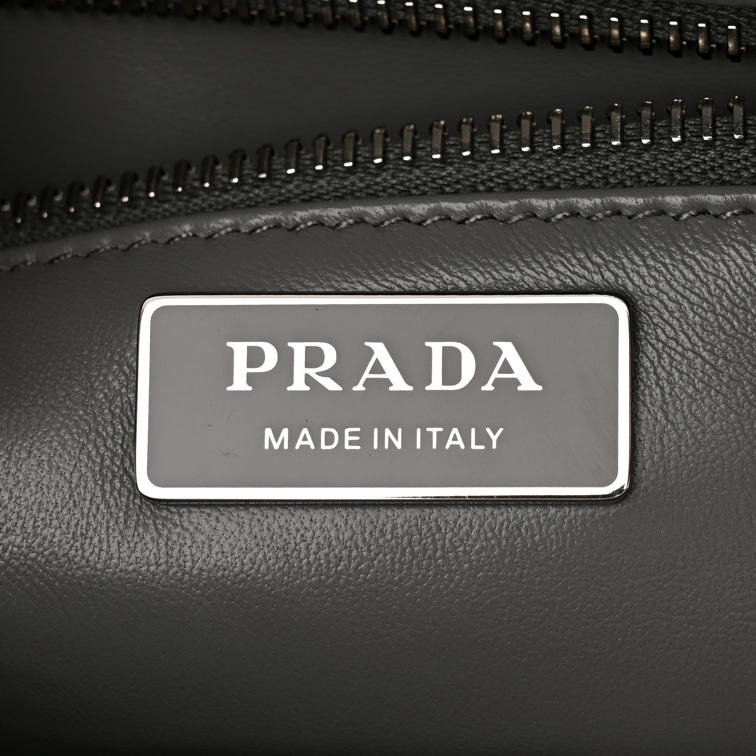 Prada Nappa Antique Small Re-Edition 2001 Two Handle Crossbody Bag Ardesia 6 of 11