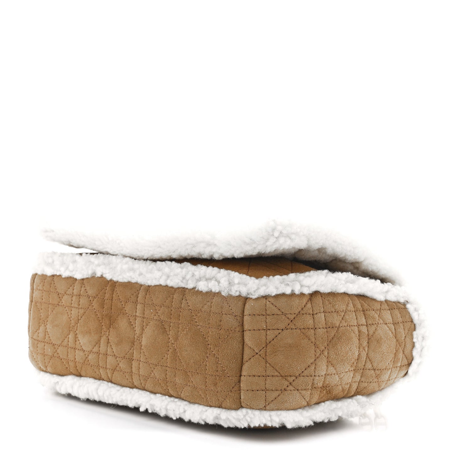 Shearling Cannage Large Caro Bag Camel